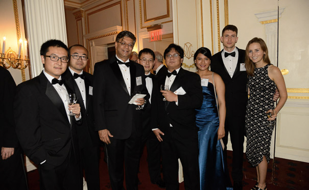 From left to right: Albert, Yu, Prof. Venkat, Joe Wu (Prof. McNeill's group), Miguel, and three undergraduate students 